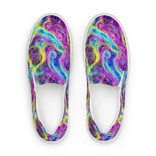 Saturated Dream on a Women's Slip-On Canvas Shoes