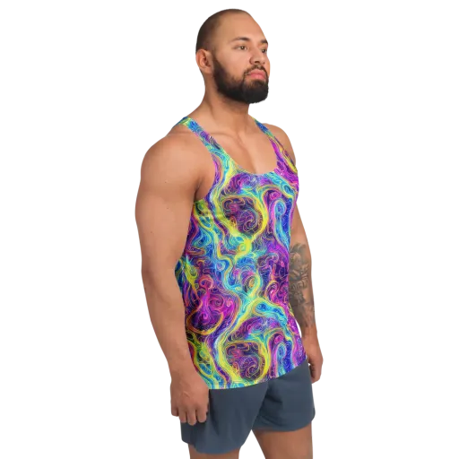 Saturated Dream on a Men's Tank Top