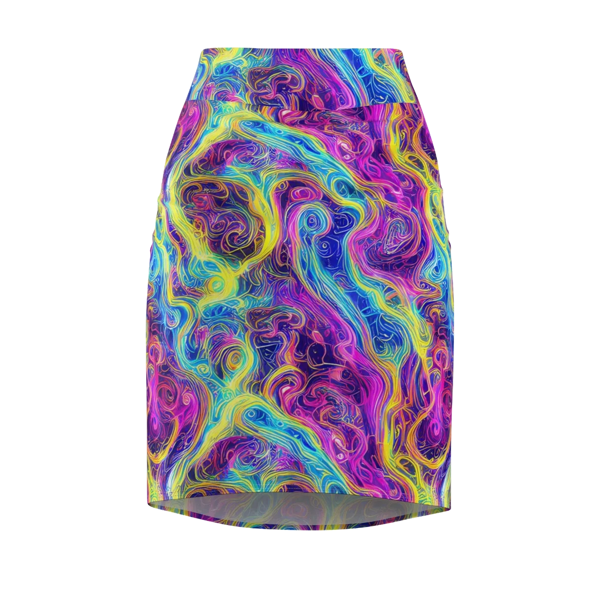 Saturated Dream on Pencil Skirt — Front