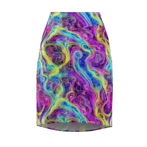 Saturated Dream on a Pencil Skirt