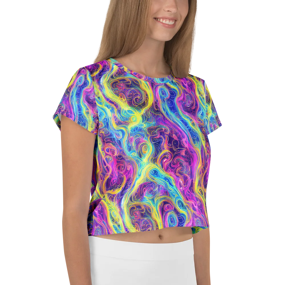 Saturated Dream on Crop Tee — Right