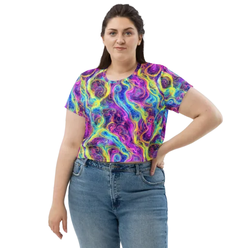 Saturated Dream on a Crop Tee
