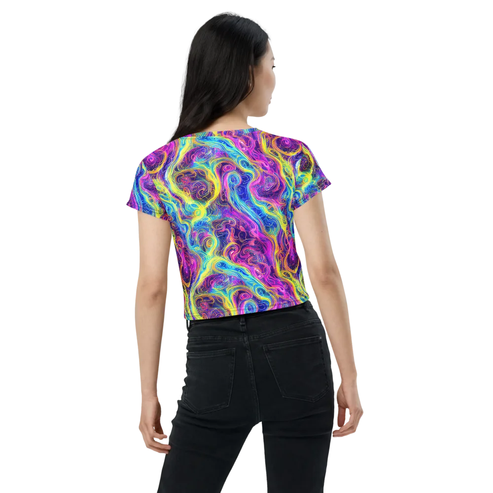 Saturated Dream on Crop Tee — Back