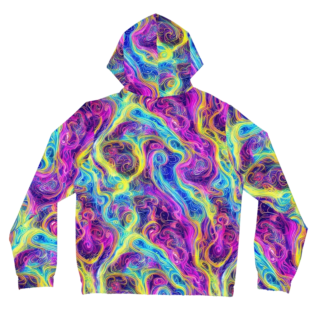 Saturated Dream on Women's Full-Zip Hoodie — Back