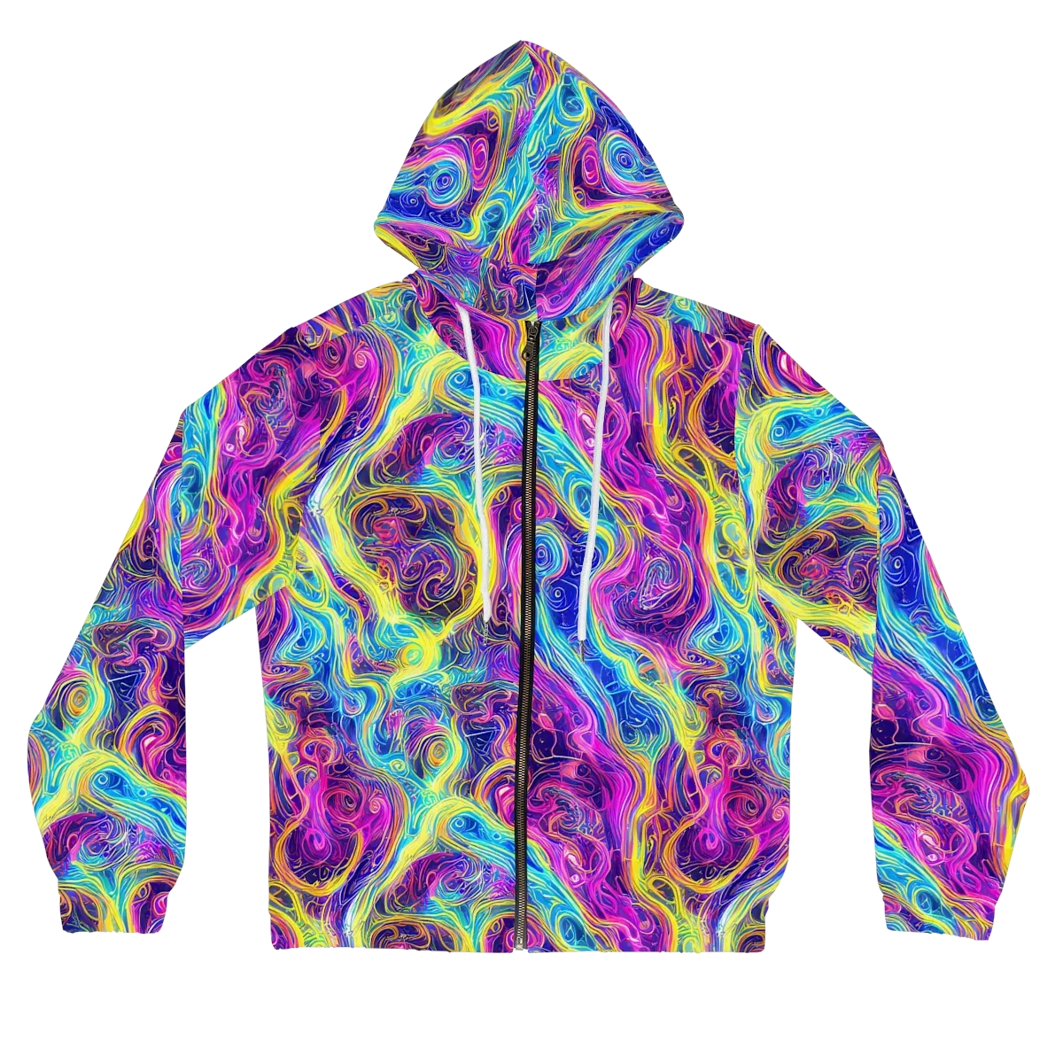 Saturated Dream on Women's Full-Zip Hoodie — Front