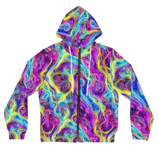 Saturated Dream on a Women's Full-Zip Hoodie