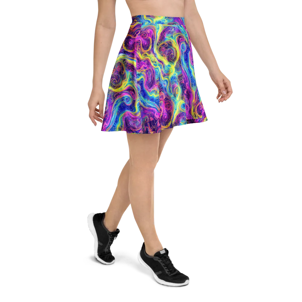 Saturated Dream on Skater Skirt — Right
