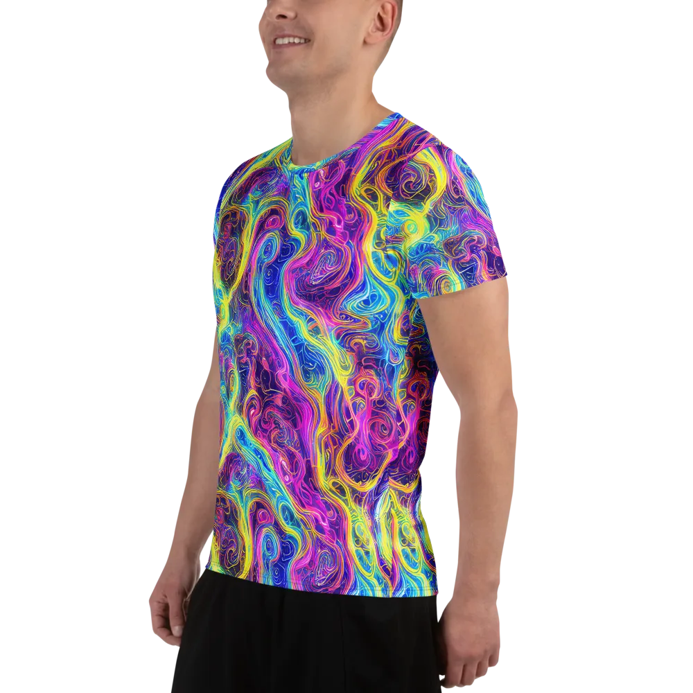 Saturated Dream on Men's Athletic T-Shirt — Left