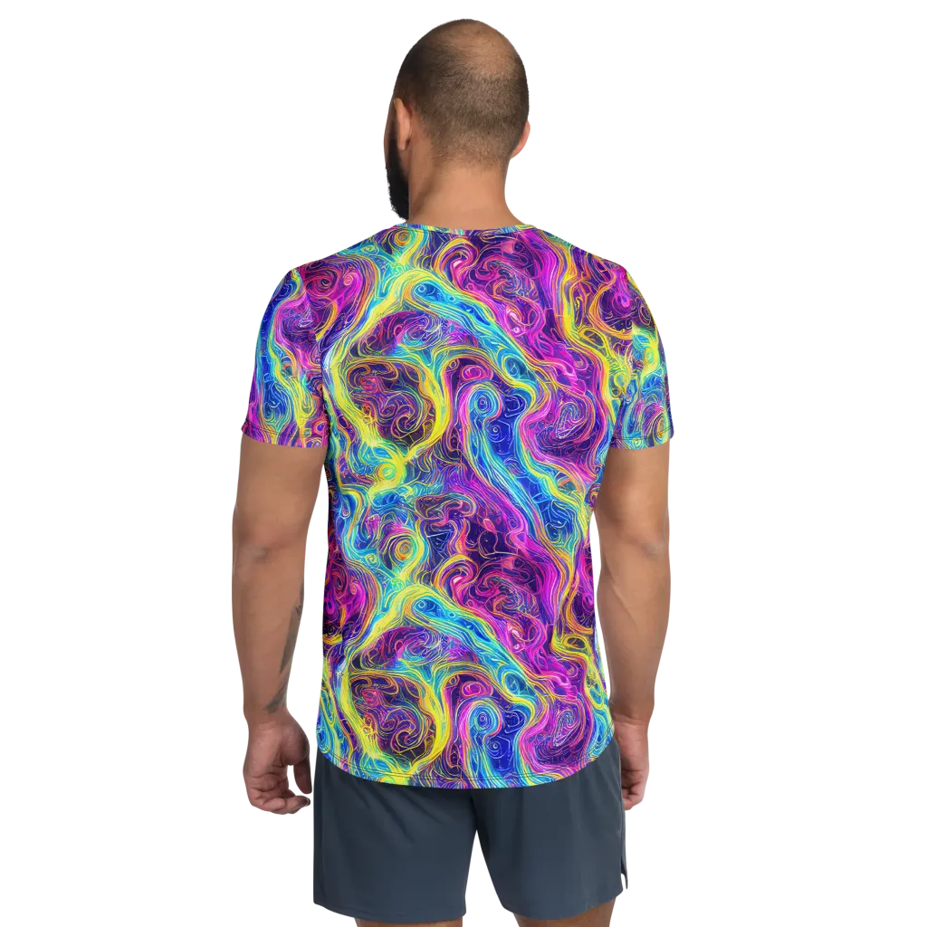 Saturated Dream on Men's Athletic T-Shirt — Back
