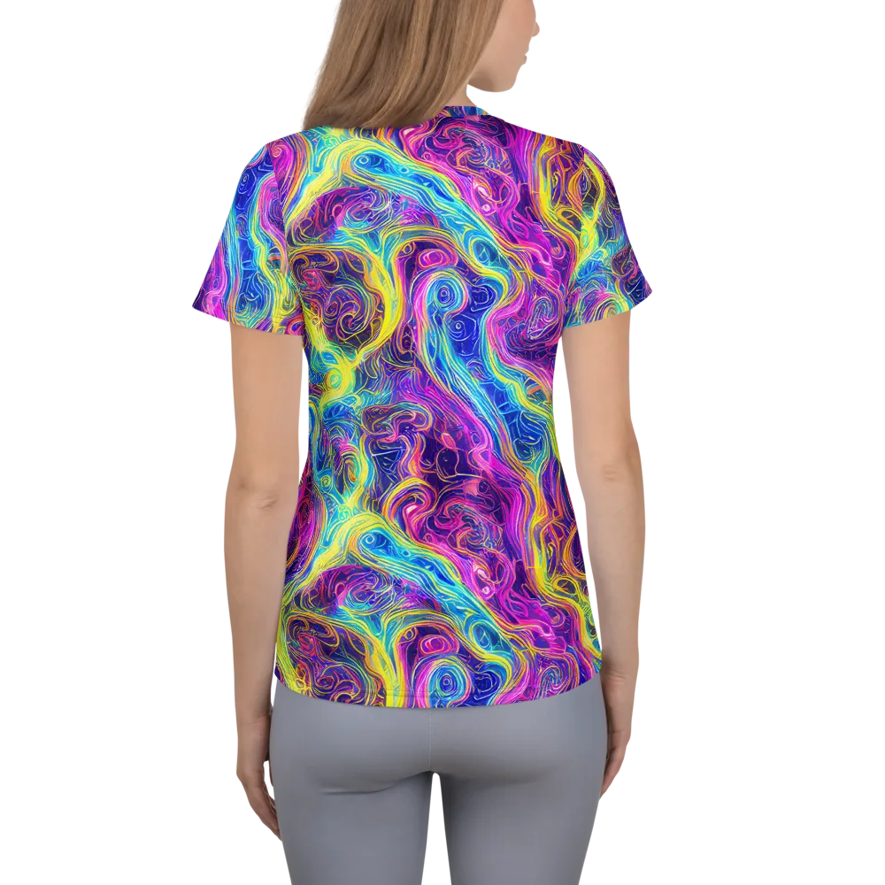 Saturated Dream on Women's Athletic T-Shirt — Back