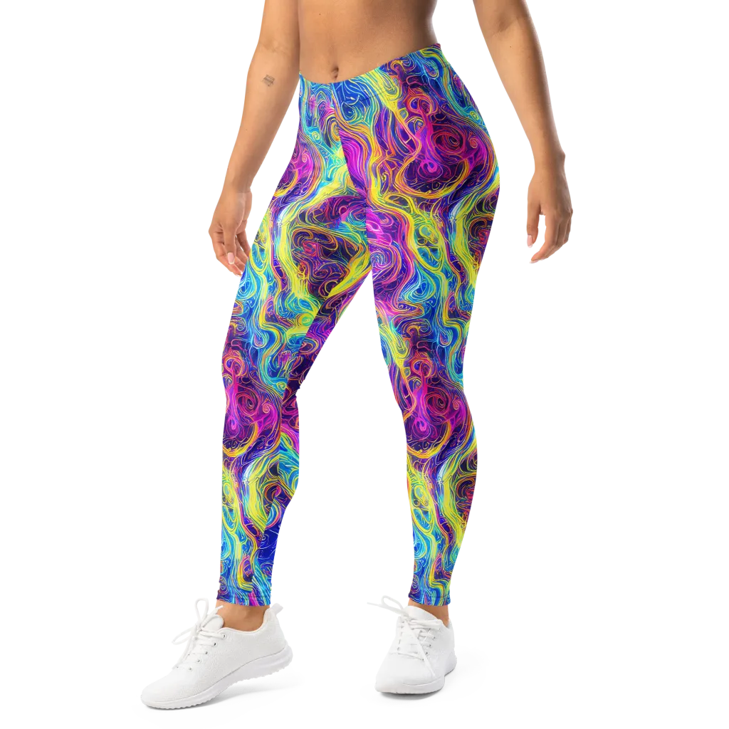 Saturated Dream on Leggings — Left Front