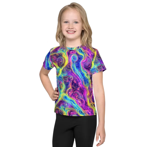 Saturated Dream on a Kids Crew Neck T-Shirt