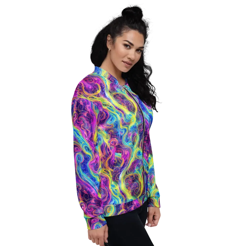 Saturated Dream on Bomber Jacket — Right