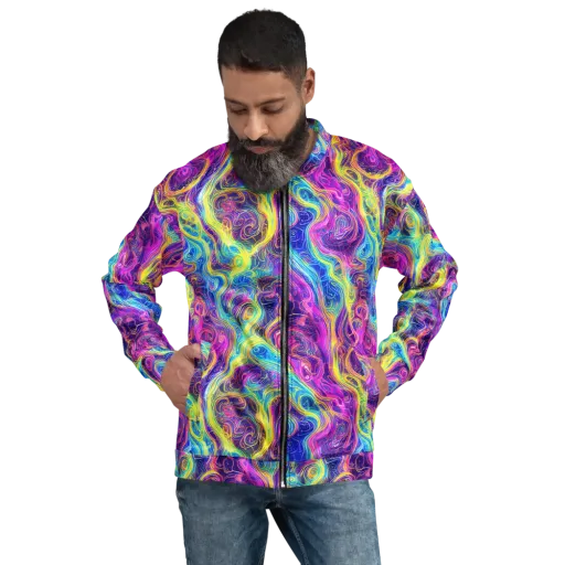 Saturated Dream on a Bomber Jacket