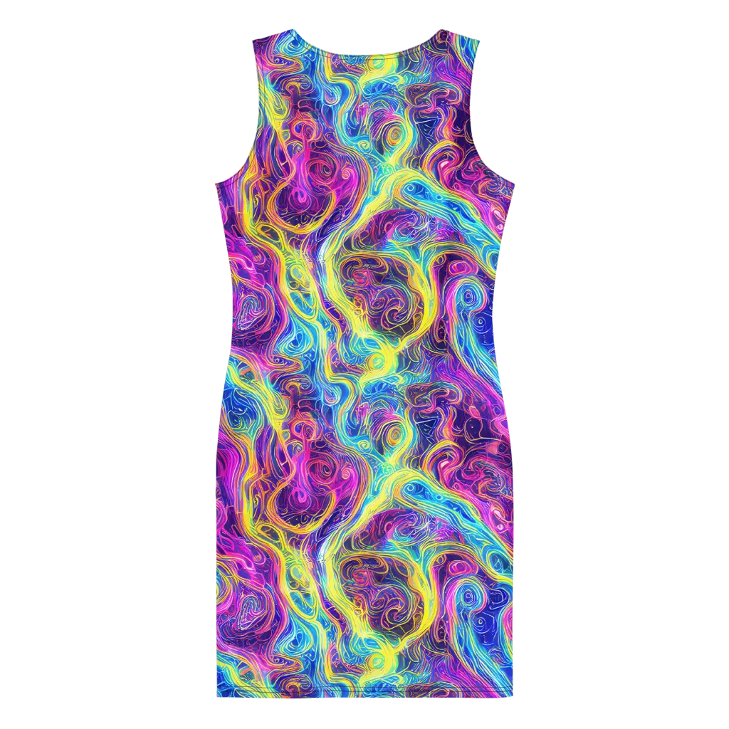 Saturated Dream on Bodycon Dress — Back