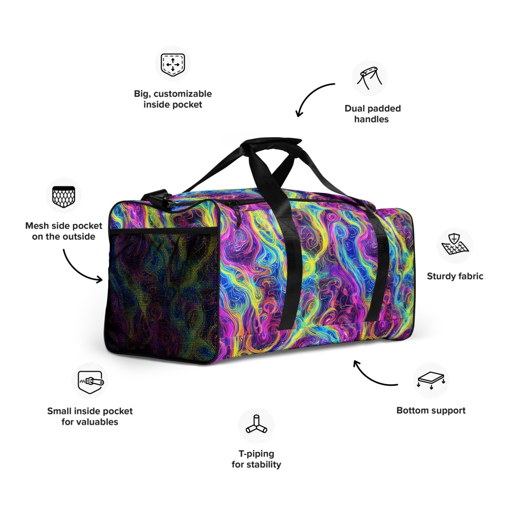 Saturated Dream on Duffle Bag — Right Front