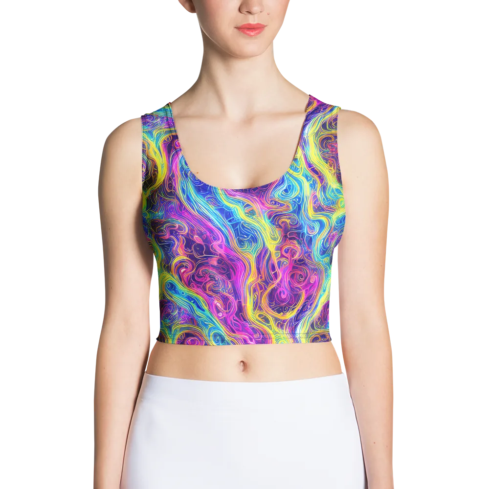 Saturated Dream on Crop Top — Front