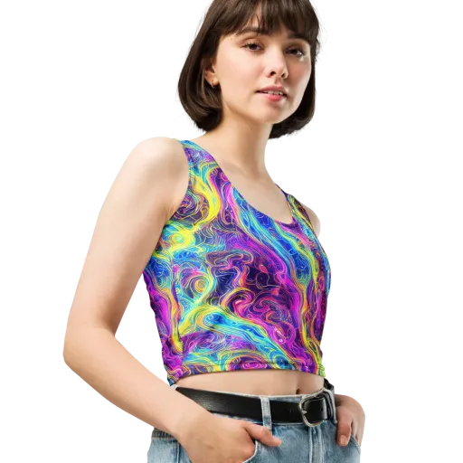 Saturated Dream on a Crop Top