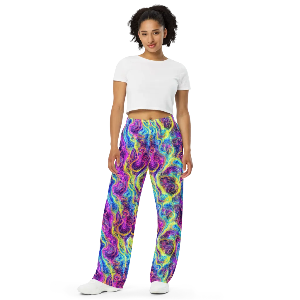 Saturated Dream on Wide-Leg Pants — Front