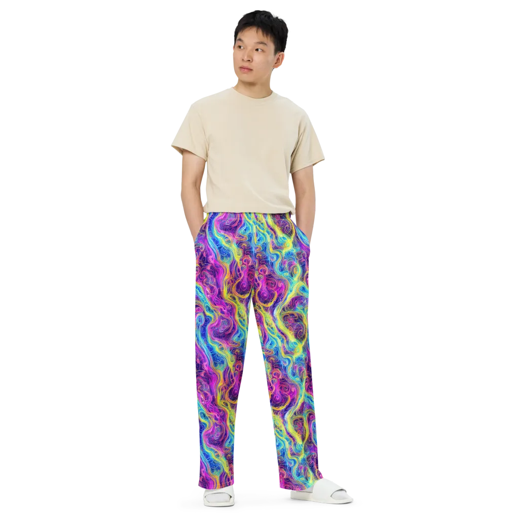 Saturated Dream on Wide-Leg Pants — Front