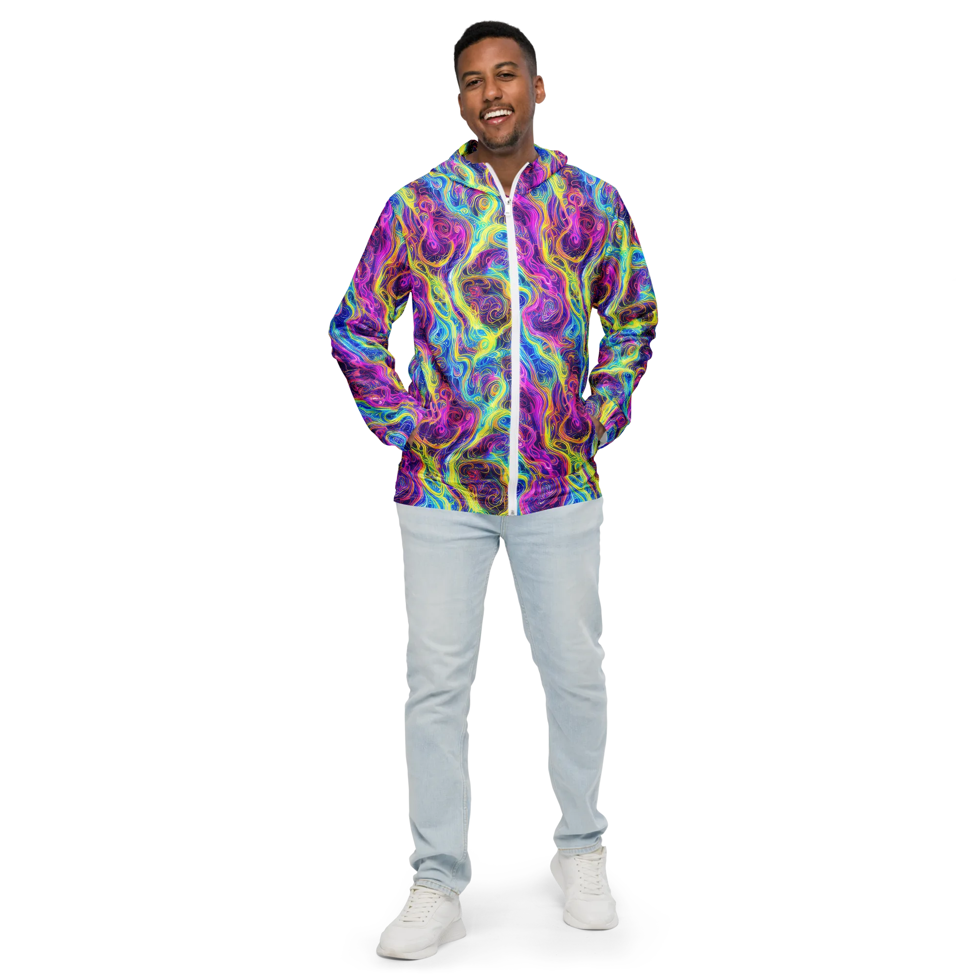 Saturated Dream on Men's Windbreaker — Front