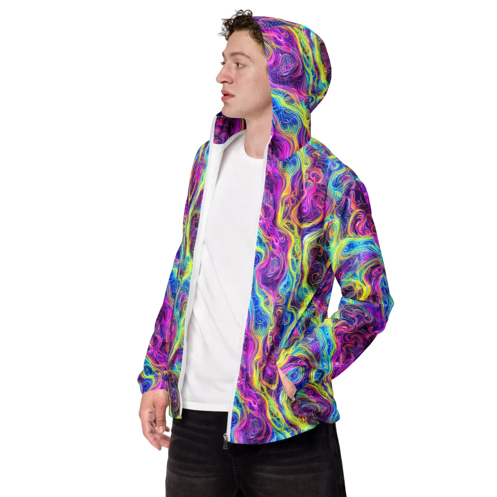 Saturated Dream on Men's Windbreaker — Left Front