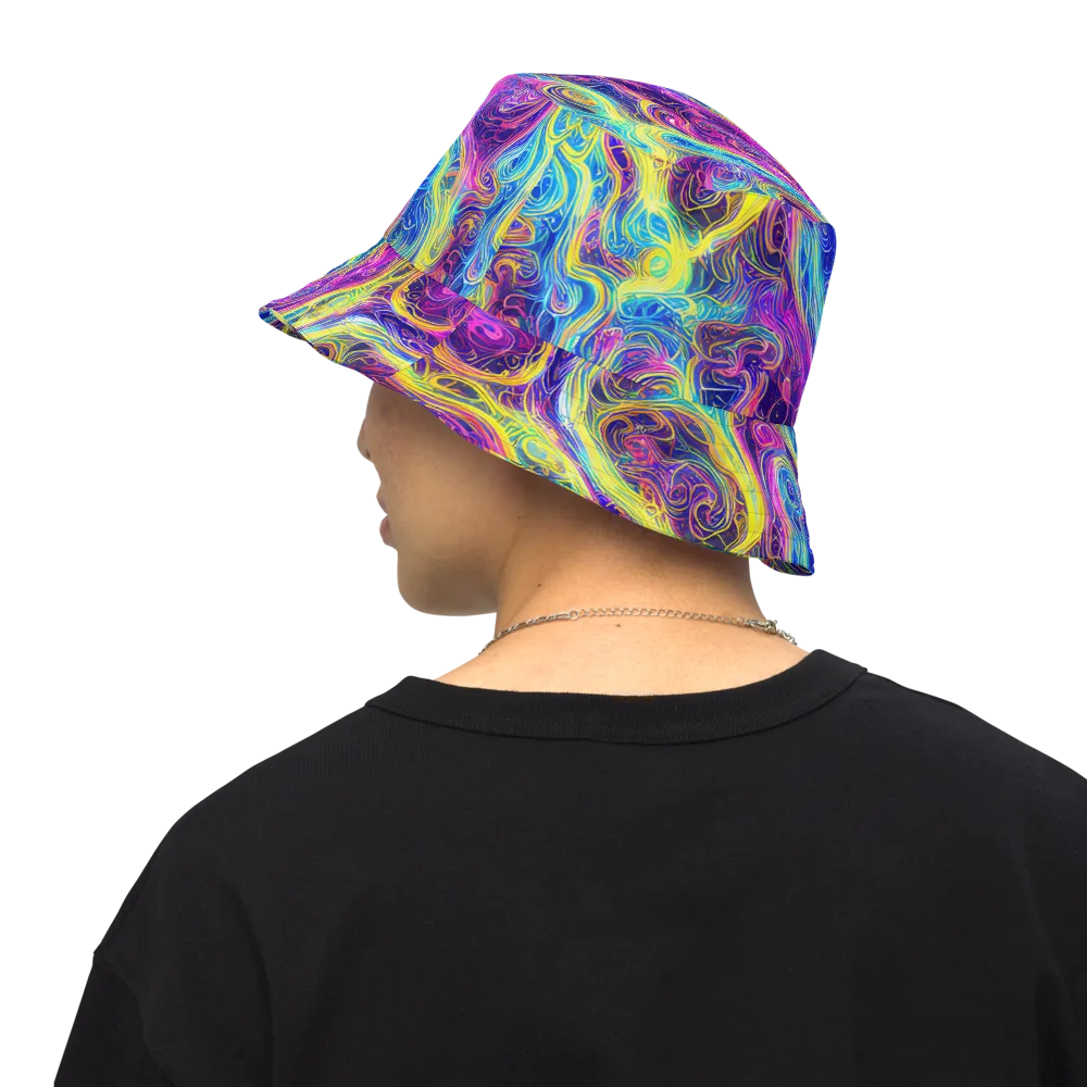 Saturated Dream on Reversible Bucket Hat — Back Inside