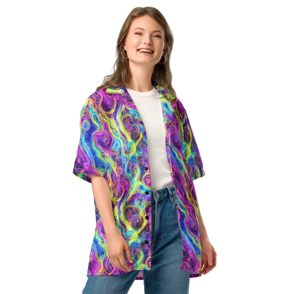 Saturated Dream on Button Shirt — Front