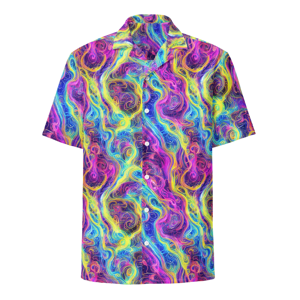 Saturated Dream on Button Shirt — Front