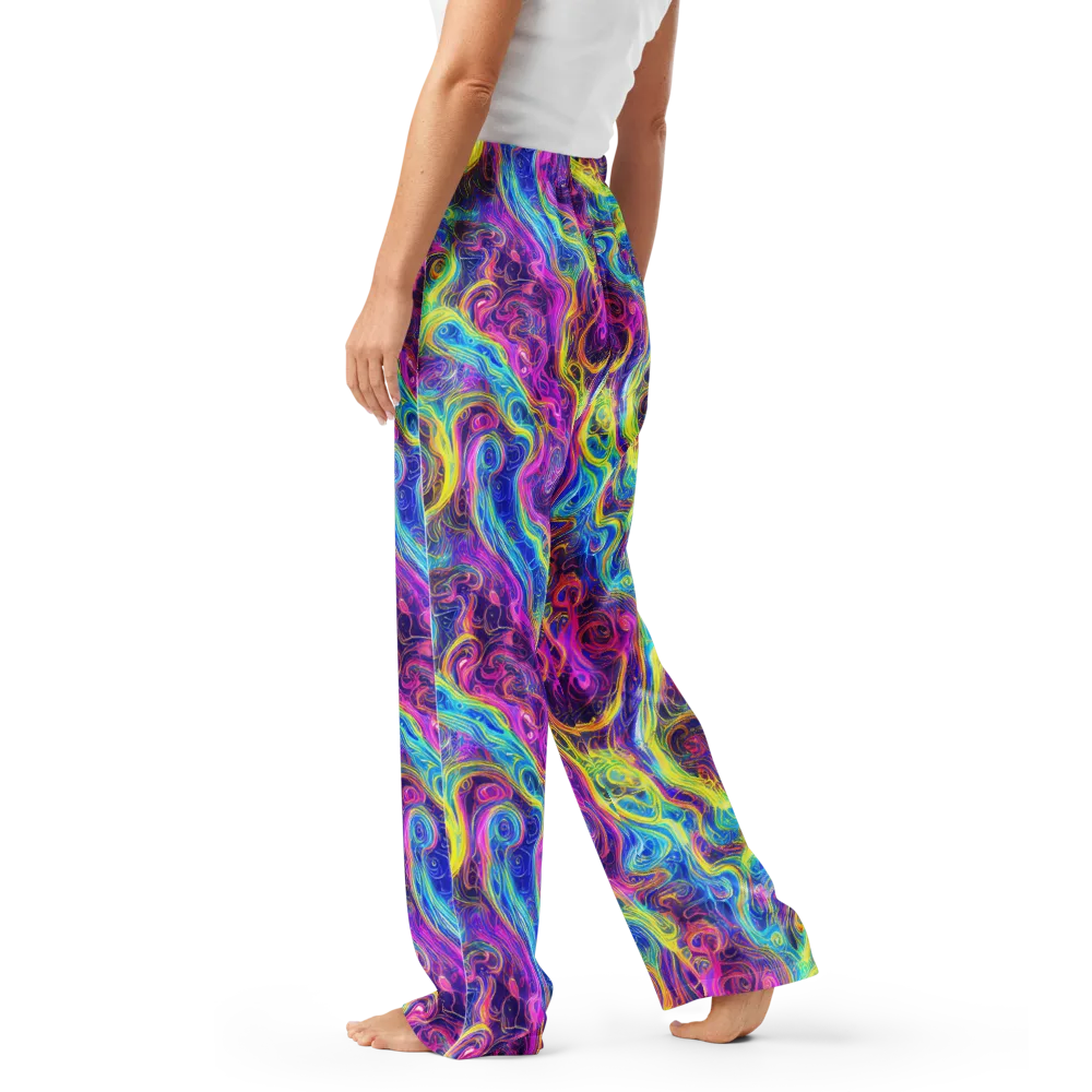 Saturated Dream on Women's Pajama Pants — Left