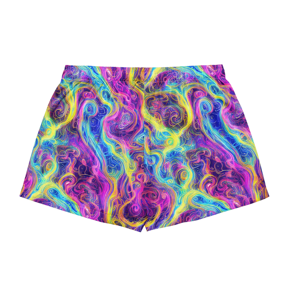Saturated Dream on Women's Pajama Shorts — Back