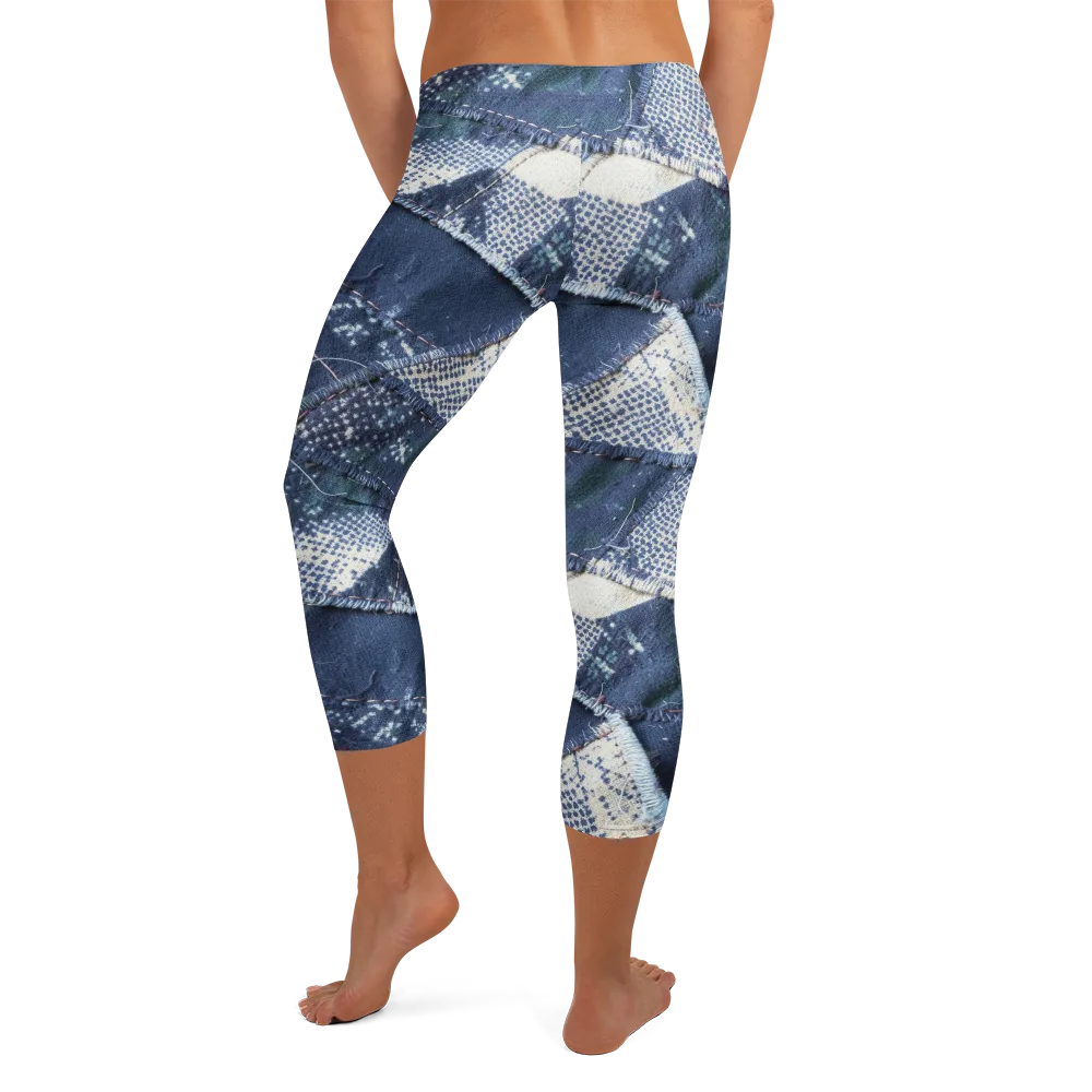 Midnight Mending on Capri Leggings — Back