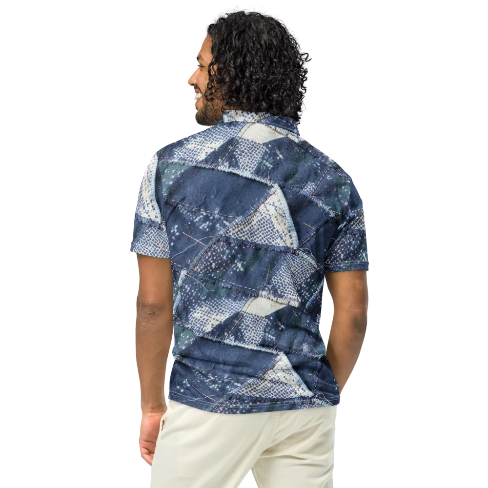 Midnight Mending on Men's Slim Fit Polo Shirt — Back