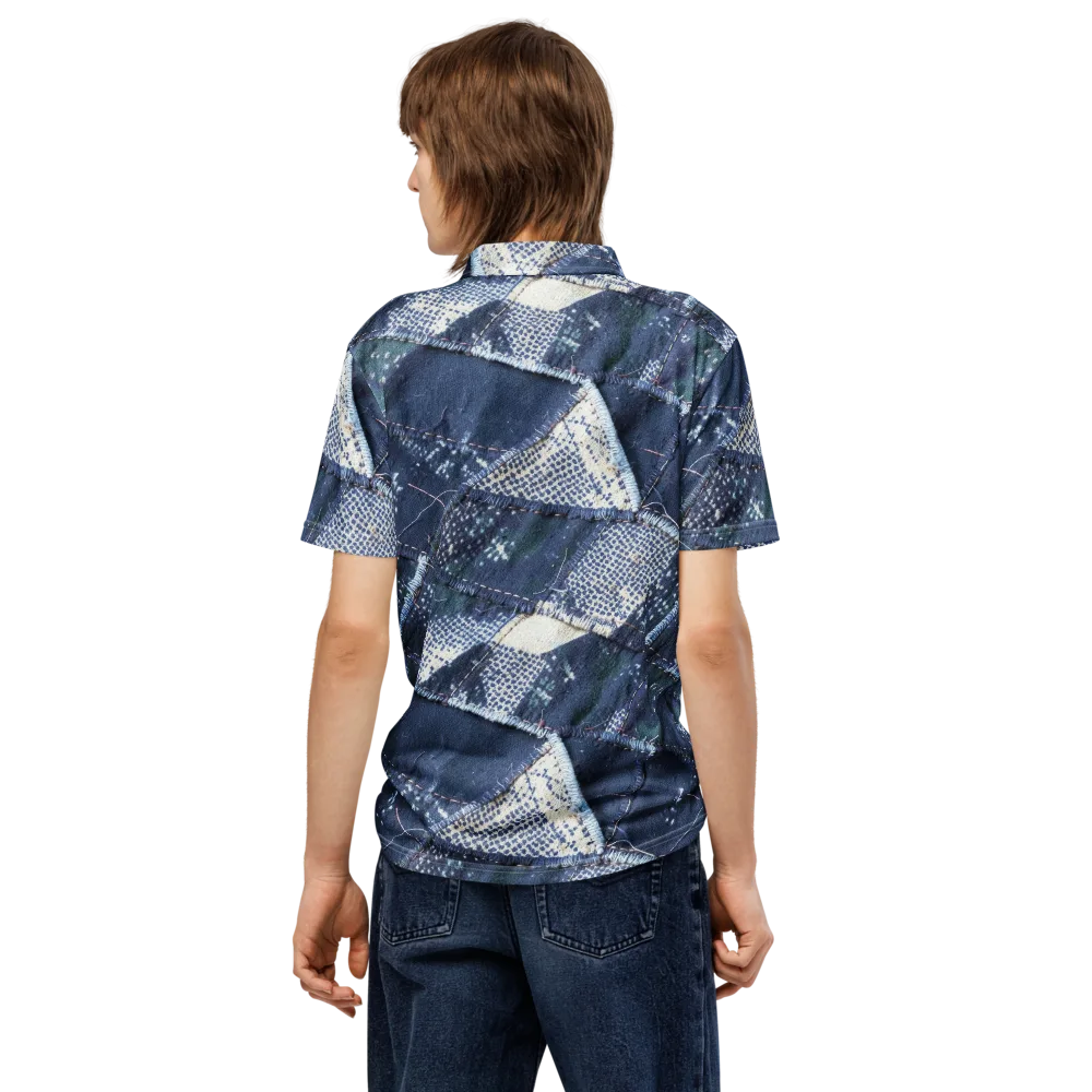 Midnight Mending on Men's Slim Fit Polo Shirt — Back