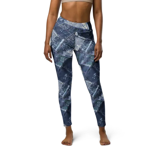 Midnight Mending on a Yoga Leggings