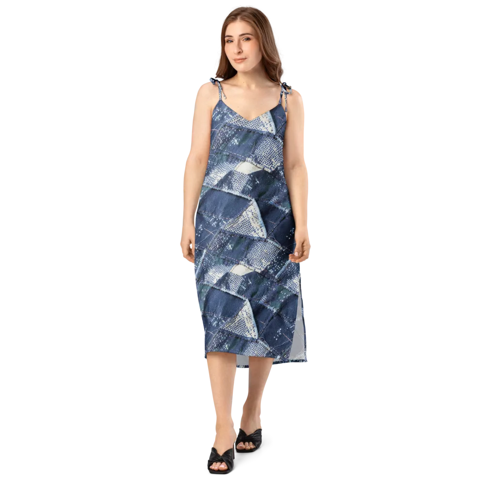 Midnight Mending on Slip Dress — Front