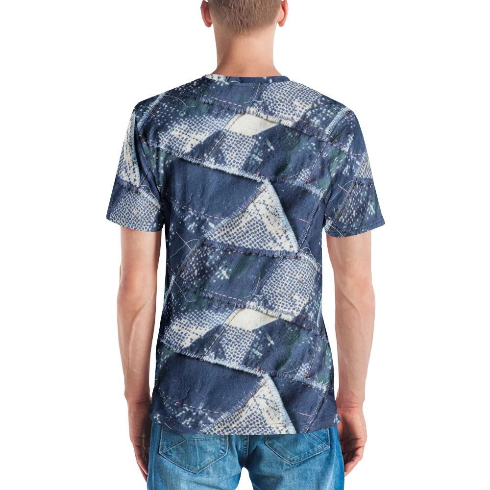 Midnight Mending on Men's Crew Neck T-Shirt — Back