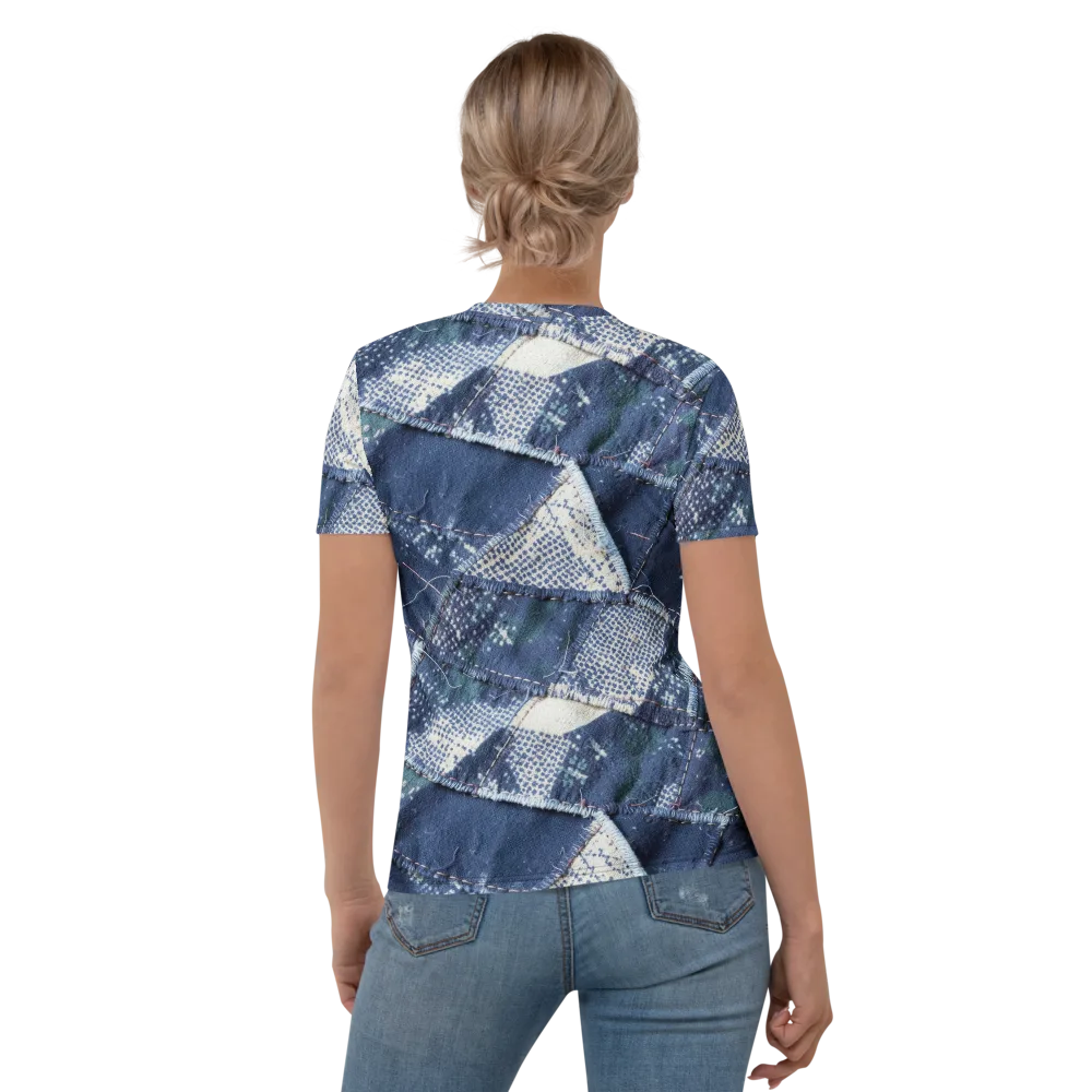 Midnight Mending on Women's Crew Neck T-Shirt — Back