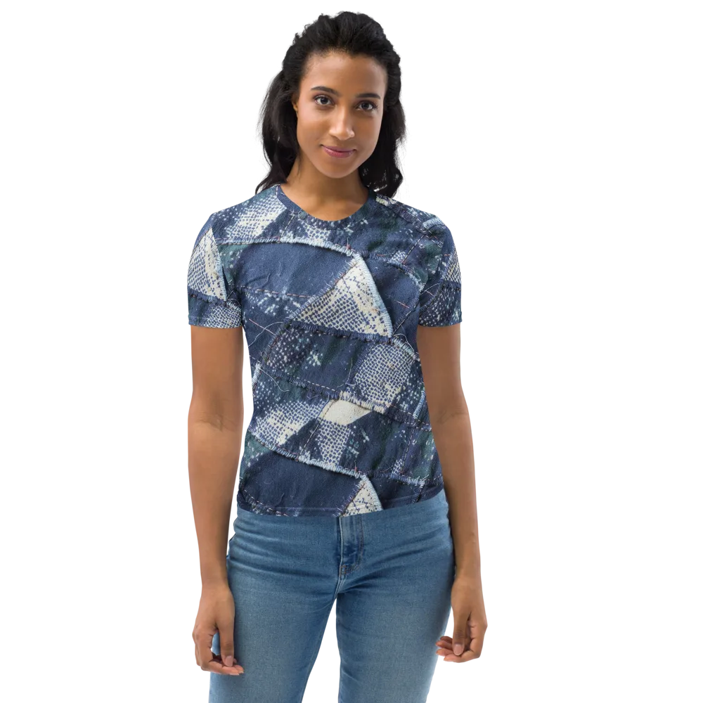 Midnight Mending on Women's Crew Neck T-Shirt — Front