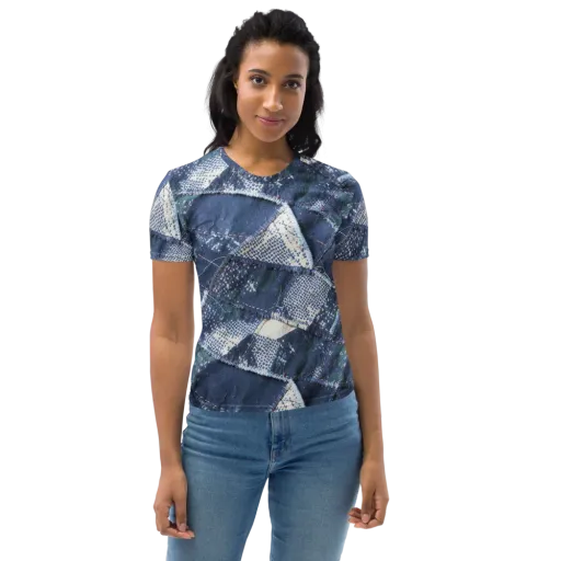 Midnight Mending on a Women's Crew Neck T-Shirt