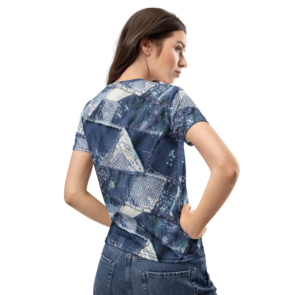 Midnight Mending on Women's Crew Neck T-Shirt — Back
