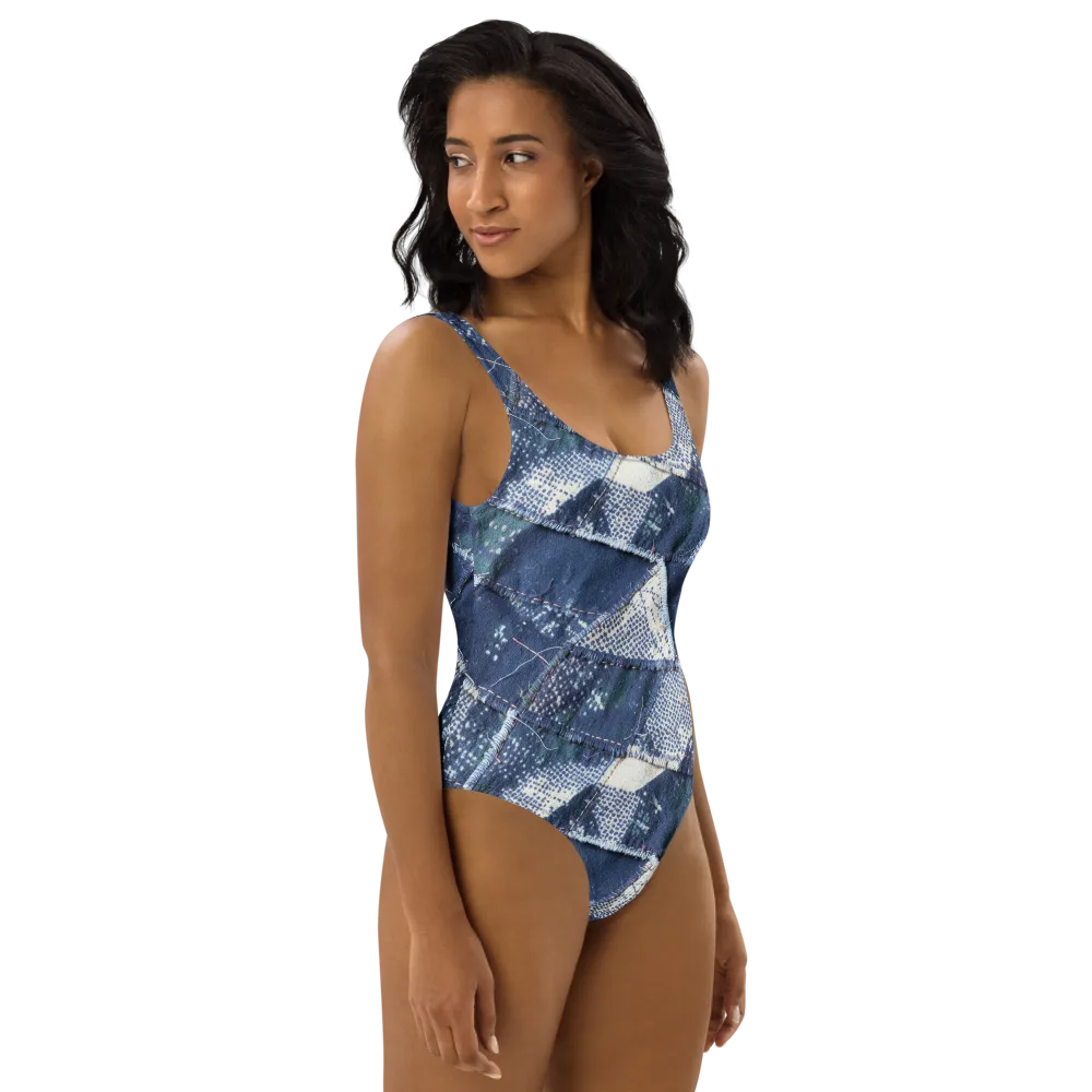 Midnight Mending on One-Piece Swimsuit — Right