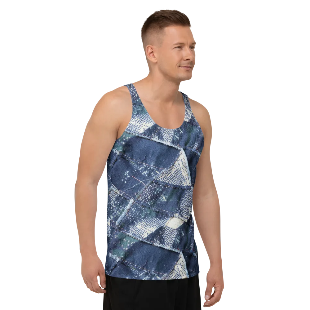 Midnight Mending on Men's Tank Top — Right Front