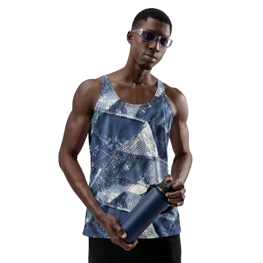 Midnight Mending on Men's Tank Top — Front