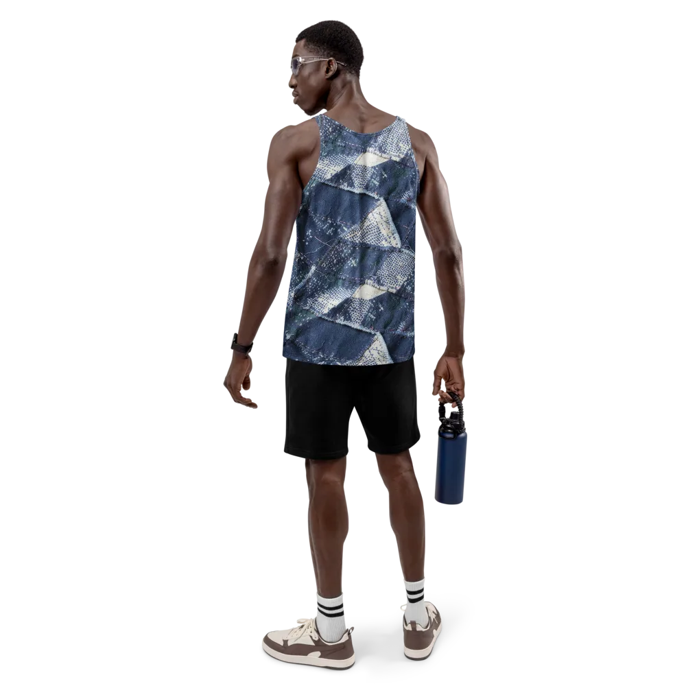 Midnight Mending on Men's Tank Top — Back