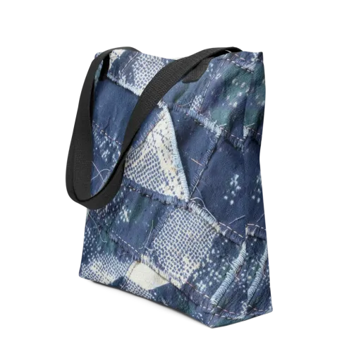 Midnight Mending on a Tote Bag