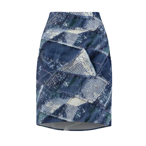 Midnight Mending on a Pencil Skirt
