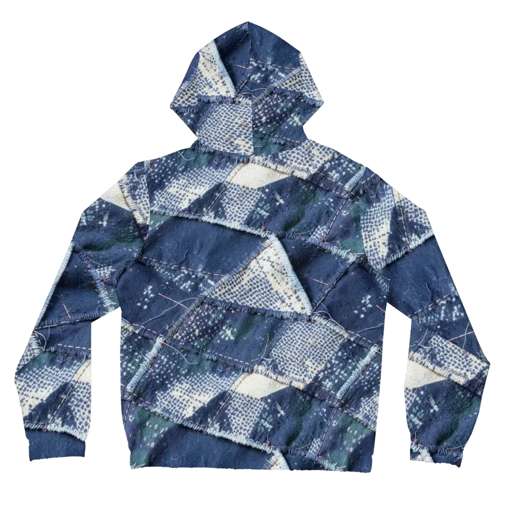 Midnight Mending on Women's Full-Zip Hoodie — Back