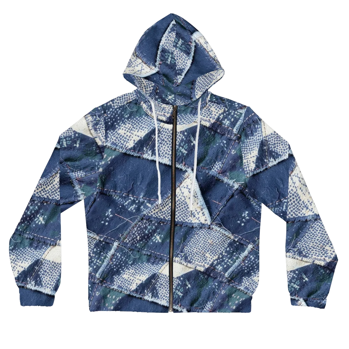 Midnight Mending on Women's Full-Zip Hoodie — Front