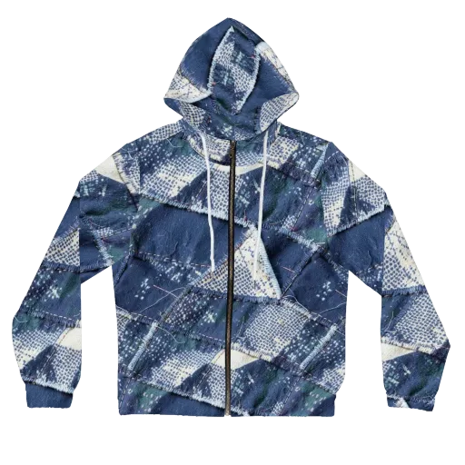 Midnight Mending on a Women's Full-Zip Hoodie
